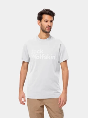 Jack Wolfskin T-Shirt Essential Logo T 1809591 Biały Regular Fit