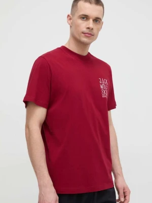 Jack Wolfskin t-shirt Jack Tent bordowy