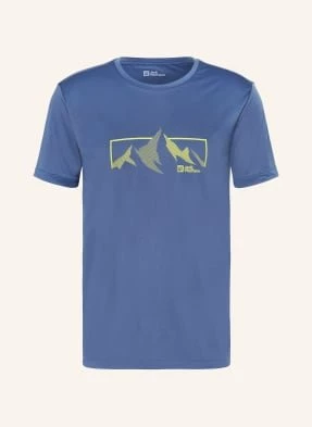 Jack Wolfskin T-Shirt Peak Graphic blau