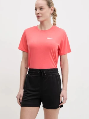 Zdjęcie produktu Jack Wolfskin t-shirt sportowy Vonnan Crop damski kolor różowy A63932