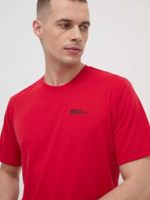 Jack Wolfskin t-shirt sportowy Vonnan kolor czerwony gładki 1809951