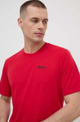 Jack Wolfskin t-shirt sportowy Vonnan kolor czerwony gładki 1809951