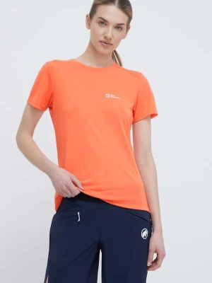 Jack Wolfskin t-shirt sportowy Vonnan pomarańczowy