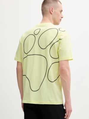 Jack Wolfskin t-shirt treningowy męski bawełniany Celebrate The Paw