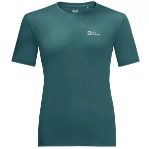 Jack Wolfskin Tech Tee M 1807072-4299, Męskie, Zielone, t-shirty, poliester, rozmiar: M