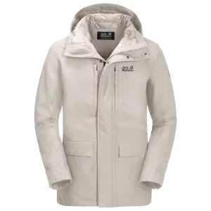 Jack Wolfskin West Coast 2l Jkt W 1110811-5062, Męskie, Białe, kurtki, poliester, rozmiar: 3XL