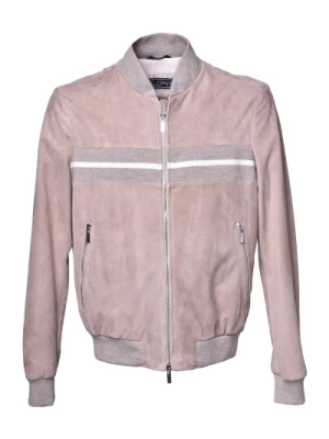 Jacket in beige suede Baldinini