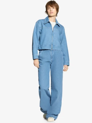 Jacket Work kurtka jeansowa damska niebieska Prosto