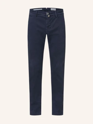 Jacob Cohen Chinosy Bobby O Kroju Slim Fit blau GRANATOWY