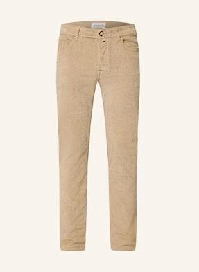 Jacob Cohen Chinosy Ze Sztruksu Bobby Regular Fit beige