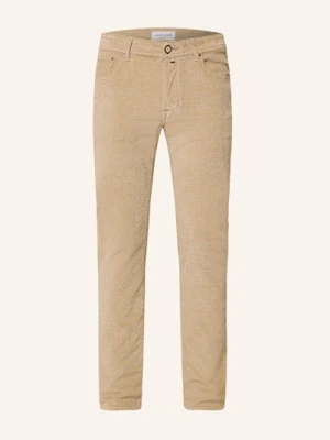 Jacob Cohen Chinosy Ze Sztruksu Bobby Regular Fit beige