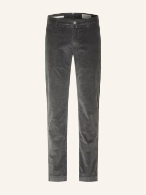 Jacob Cohen Spodnie Z Sztruksu Bobby Slim Fit grau SZARY