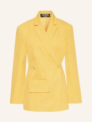 Jacquemus Blezer La Veste Tibau Z Lnem gelb