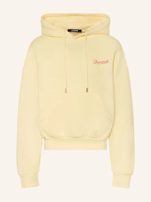 Jacquemus Bluza Z Kapturem Le Hoodie Corto gelb