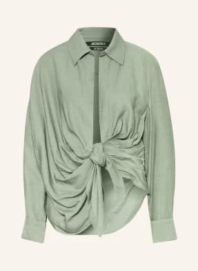 Jacquemus Bluzka La Chemise Bahia gruen