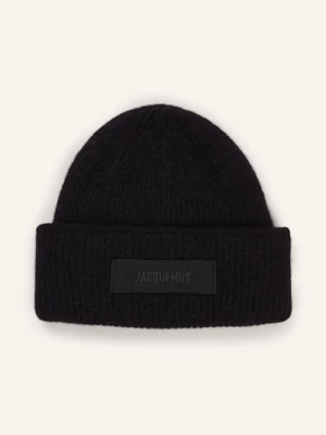 Jacquemus Czapka Le Bonnet Gros Grain Z Alpaką schwarz