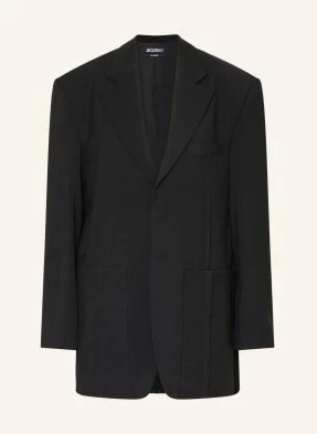 Jacquemus Długi Blezer La Veste D'homme schwarz