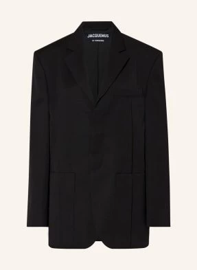 Jacquemus Długi Blezer La Veste D'homme schwarz