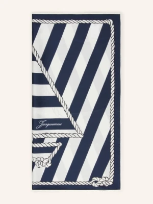 Jacquemus Jedwabna Chusta Le Foulard Bateau Corde blau
