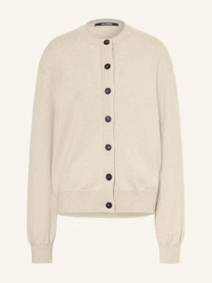 Jacquemus Kardigan Le Cardigan Moulin Z Wełną Merynosową beige