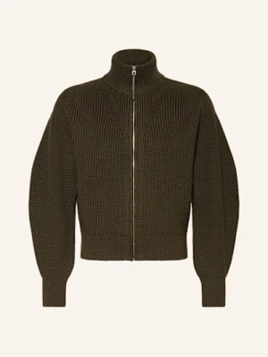 Jacquemus Kardigan Le Cardigan Zippe Merino Z Wełny Merino gruen