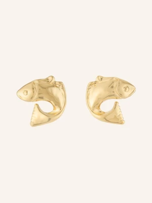 Jacquemus Kolczyki Les Boucles Poisson gold