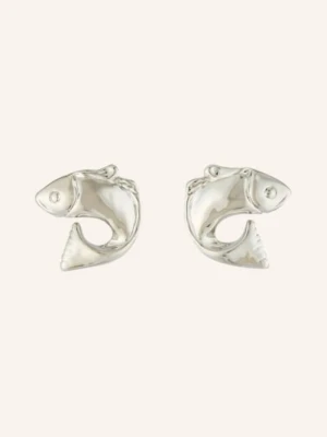 Jacquemus Kolczyki Les Boucles Poisson silber