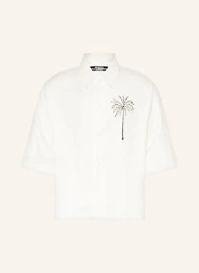 Jacquemus Koszula Z Krótkim Rękawem La Chemise Aloe Comfort Fit weiss