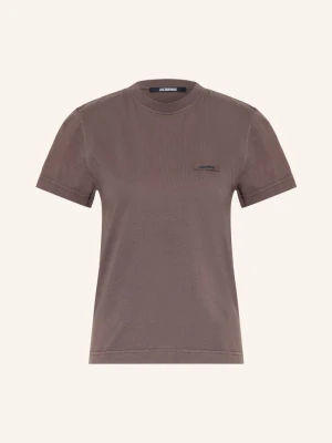 Jacquemus Koszulka Le T-Shirt Gros Grain braun CIEMNOBRĄZOWY