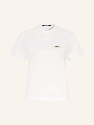 Jacquemus Koszulka Le T-Shirt Gros Grain weiss