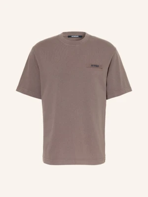 Jacquemus Koszulka Le Tshirt Gros Grain braun