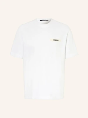 Jacquemus Koszulka Le Tshirt Gros Grain weiss