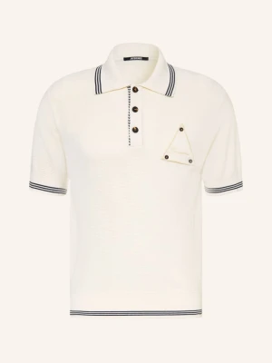 Jacquemus Koszulka Polo Z Dzianiny Le Polo Voilier Z Jedwabiem weiss BIAŁY