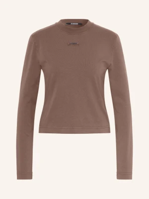 Jacquemus Koszulka Z Długim Rękawem Le Tshirt Gros Grain braun BRĄZOWY