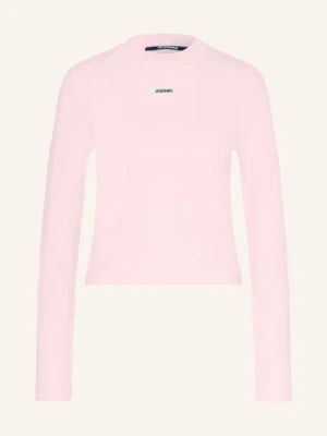Jacquemus Koszulka Z Długim Rękawem Le Tshirt Gros Grain pink