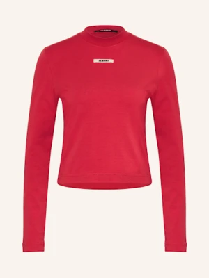 Jacquemus Koszulka Z Długim Rękawem Le Tshirt Gros Grain rot