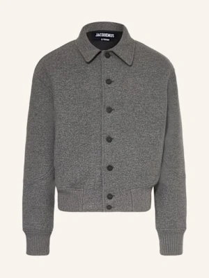 Jacquemus Kurtka Le Bomber Feltro grau