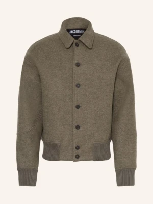 Jacquemus Kurtka Le Bomber Feltro gruen