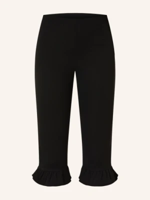 Jacquemus Legginsy Le Bermuda Playa Z Falbankami schwarz
