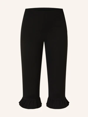 Jacquemus Legginsy Le Bermuda Playa Z Falbankami schwarz CZARNY