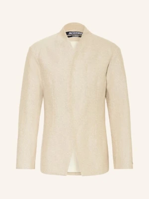 Jacquemus Marynarka La Veste Bastide O Kroju Extra Slim Fit Z Lnu beige