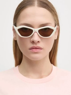 Jacquemus okulary przeciwsłoneczne BAMBINO kolor biały JAC42C3SUN