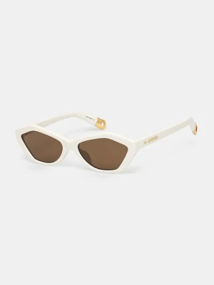 Jacquemus okulary przeciwsłoneczne BAMBINO kolor biały JAC42C3SUN