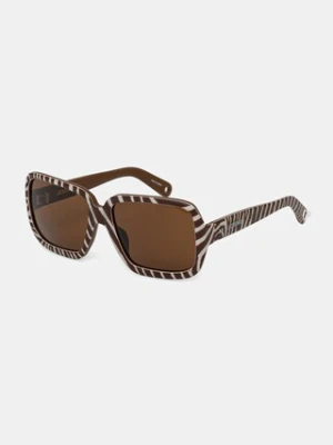 Jacquemus okulary przeciwsłoneczne CABANA damskie kolor brązowy JAC86C4SUN