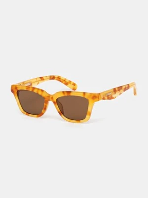 Jacquemus okulary przeciwsłoneczne CARRE damskie kolor brązowy JAC109C4SUN