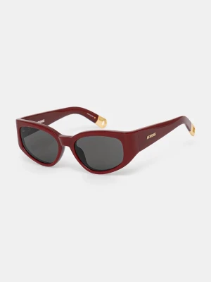Jacquemus okulary przeciwsłoneczne GALA bordowy