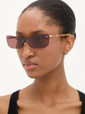 Jacquemus okulary przeciwsłoneczne MIRADA damskie kolor brązowy JAC69C2SUN