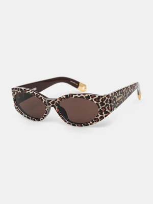 Jacquemus okulary przeciwsłoneczne OVALO czarny