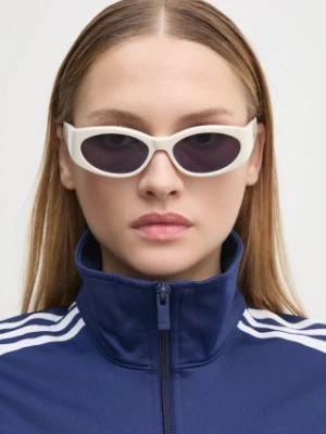 Jacquemus okulary przeciwsłoneczne OVALO kolor biały JAC4C7SUN