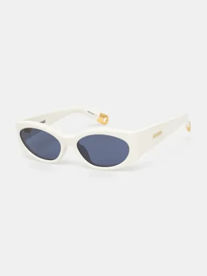 Jacquemus okulary przeciwsłoneczne OVALO kolor biały JAC4C7SUN